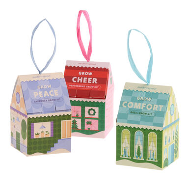Modern Sprout Home Grown Ornaments Herb Grow Kit Set of 3 Modern Sprout Home Grown Ornaments Herb Grow Kit Set of 3