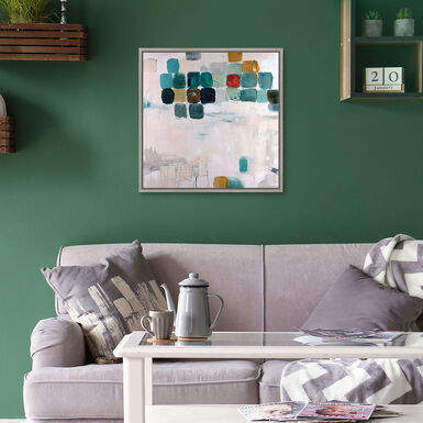 Patio Mosaic by Jodi Maas Framed Canvas Wall Art Patio Mosaic by Jodi Maas Framed Canvas Wall Art