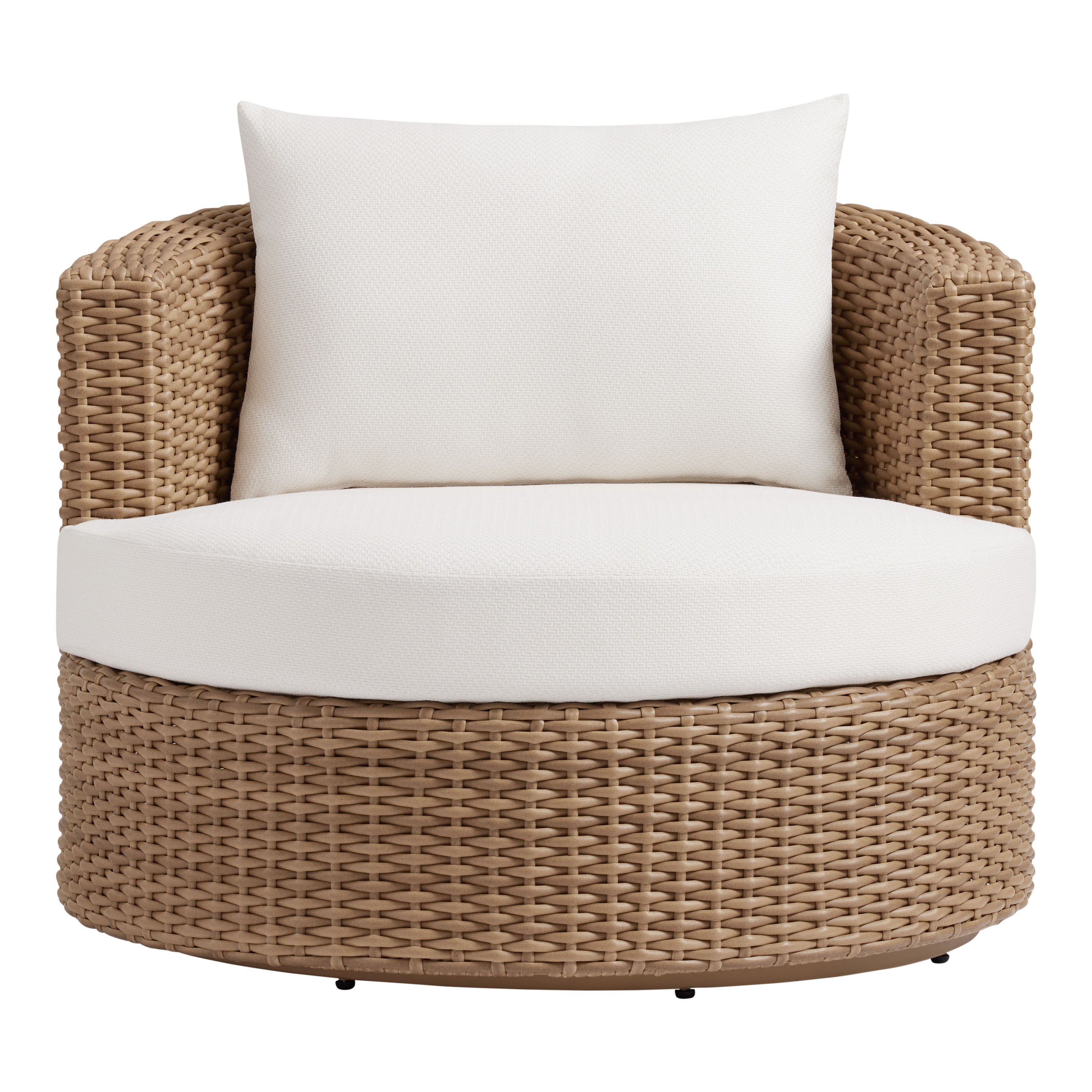 Montane Oversized All Weather Wicker Outdoor Swivel Chair