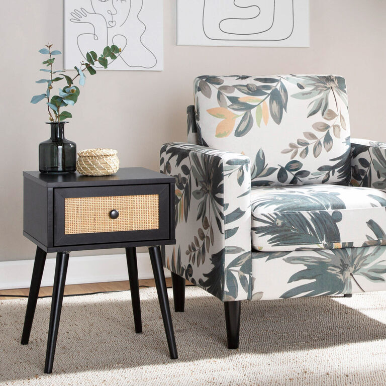 Mia Cane Front End Table with Drawer image number 6