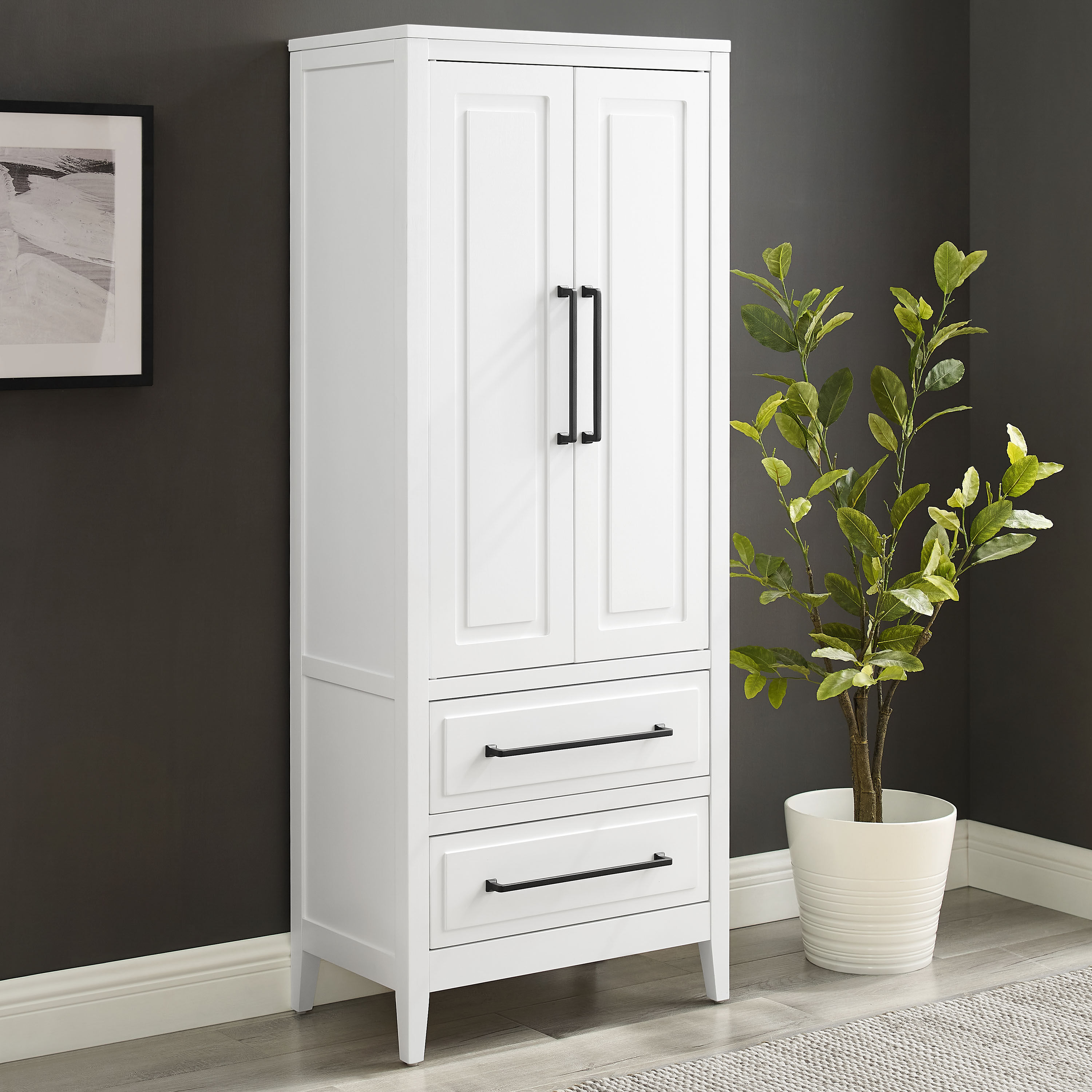 White hot sale pantry storage