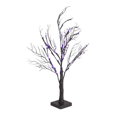 Black Micro LED Battery Operated Spooky Tree Decor Black Micro LED Battery Operated Spooky Tree Decor