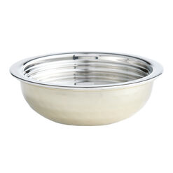 Gold Stainless Steel Pinch Bowl with Lid Set of 2