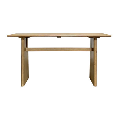 Isabelle Weathered Timber Pedestal Leg Trestle Console Table Isabelle Weathered Timber Pedestal Leg Trestle Console Table