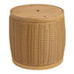 Koa Round All Weather and Acacia Outdoor Umbrella Side Table image number 0