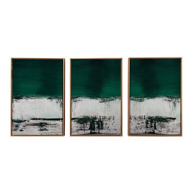 Malachite Green Abstract Framed Canvas Wall Art 3 Piece Malachite Green Abstract Framed Canvas Wall Art 3 Piece