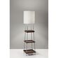 Rowland Floor Lamp With Shelves, USB and Charging Pad image number 1