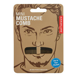 Kikkerland Mini Stainless Steel Mustache Comb