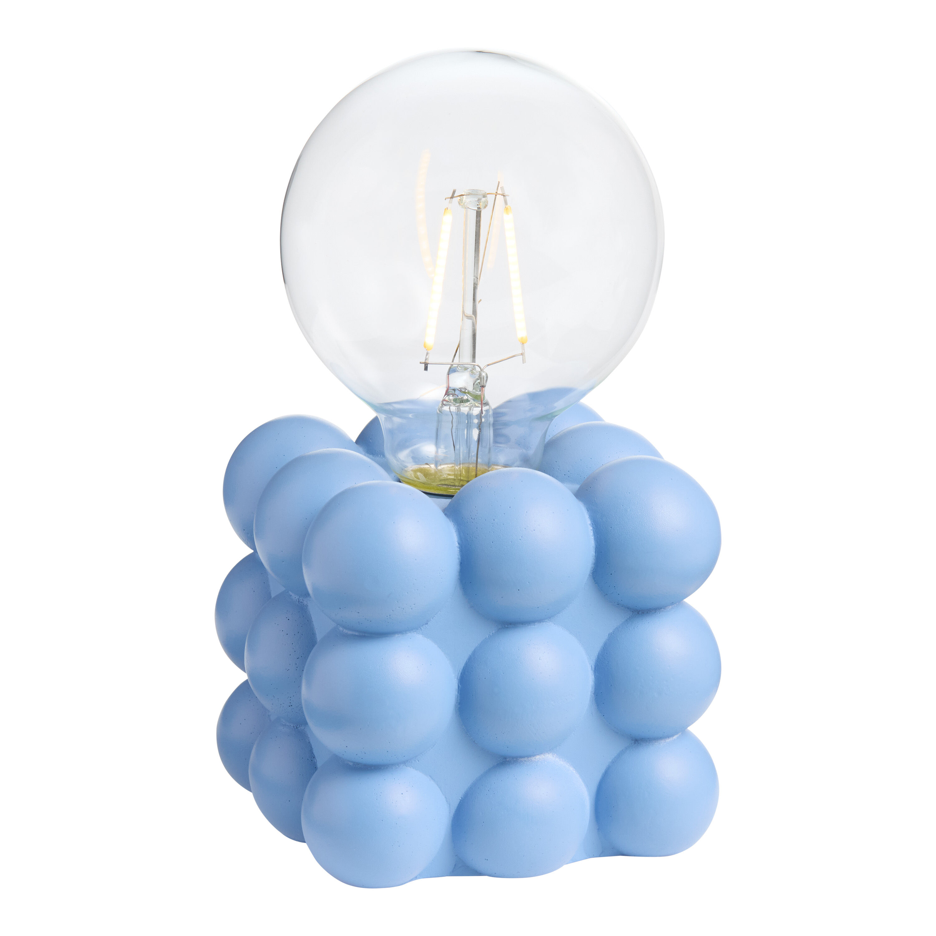 Blue bubble lamp outlet