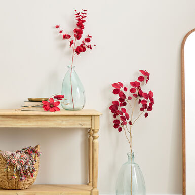 Red Velvet Faux Eucalyptus Stem Red Velvet Faux Eucalyptus Stem