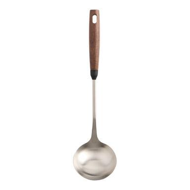 Stainless Steel and Black Walnut Wood Ladle Stainless Steel and Black Walnut Wood Ladle