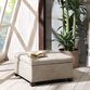 Wally Square Tufted Upholstered Storage Ottoman image number 1