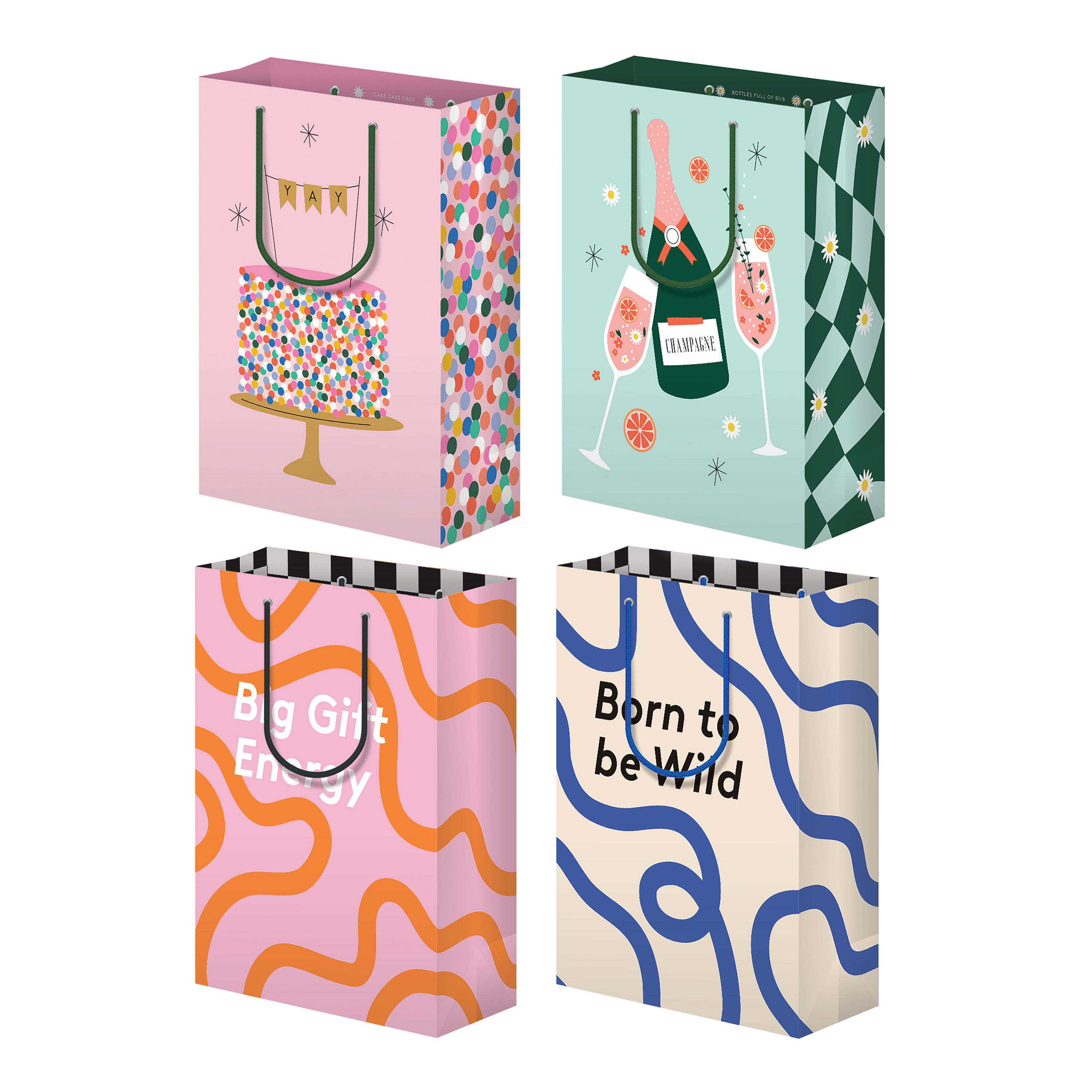 Spaghetti & Meatballs Large Wide Gift Bag image number 0