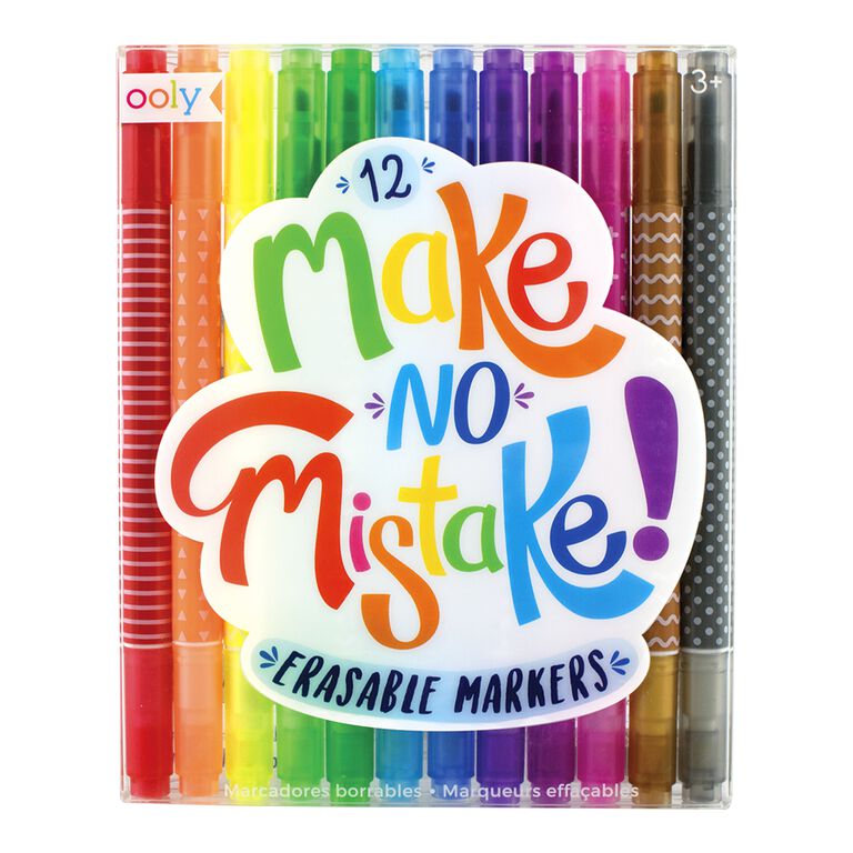 Ooly Make No Mistake Erasable Markers 12 Pack - World Market