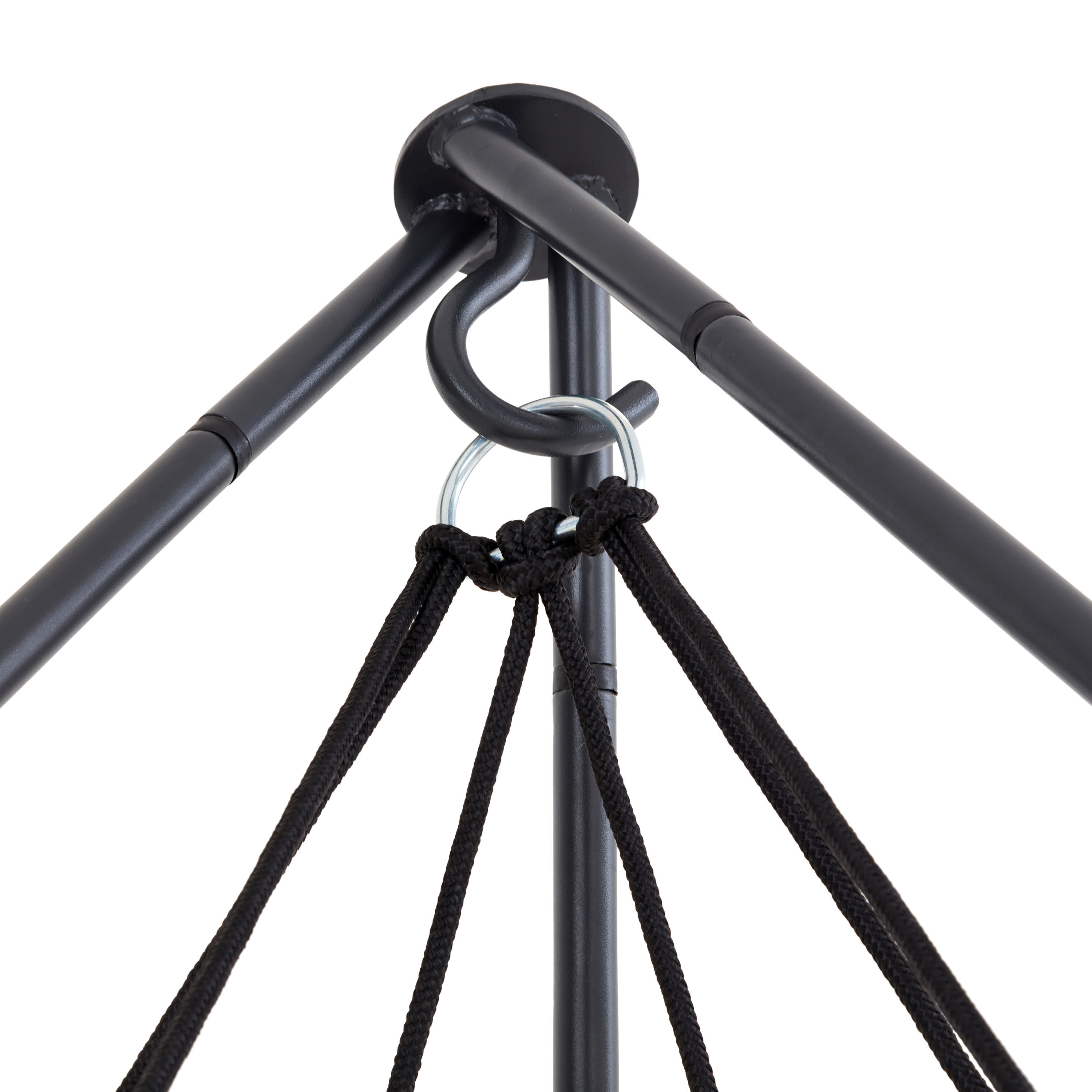 Montego Round Hangout Pod Outdoor Hammock Bed and Stand image number 4