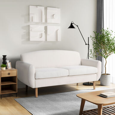 Walter Cream Round Back Sofa Walter Cream Round Back Sofa