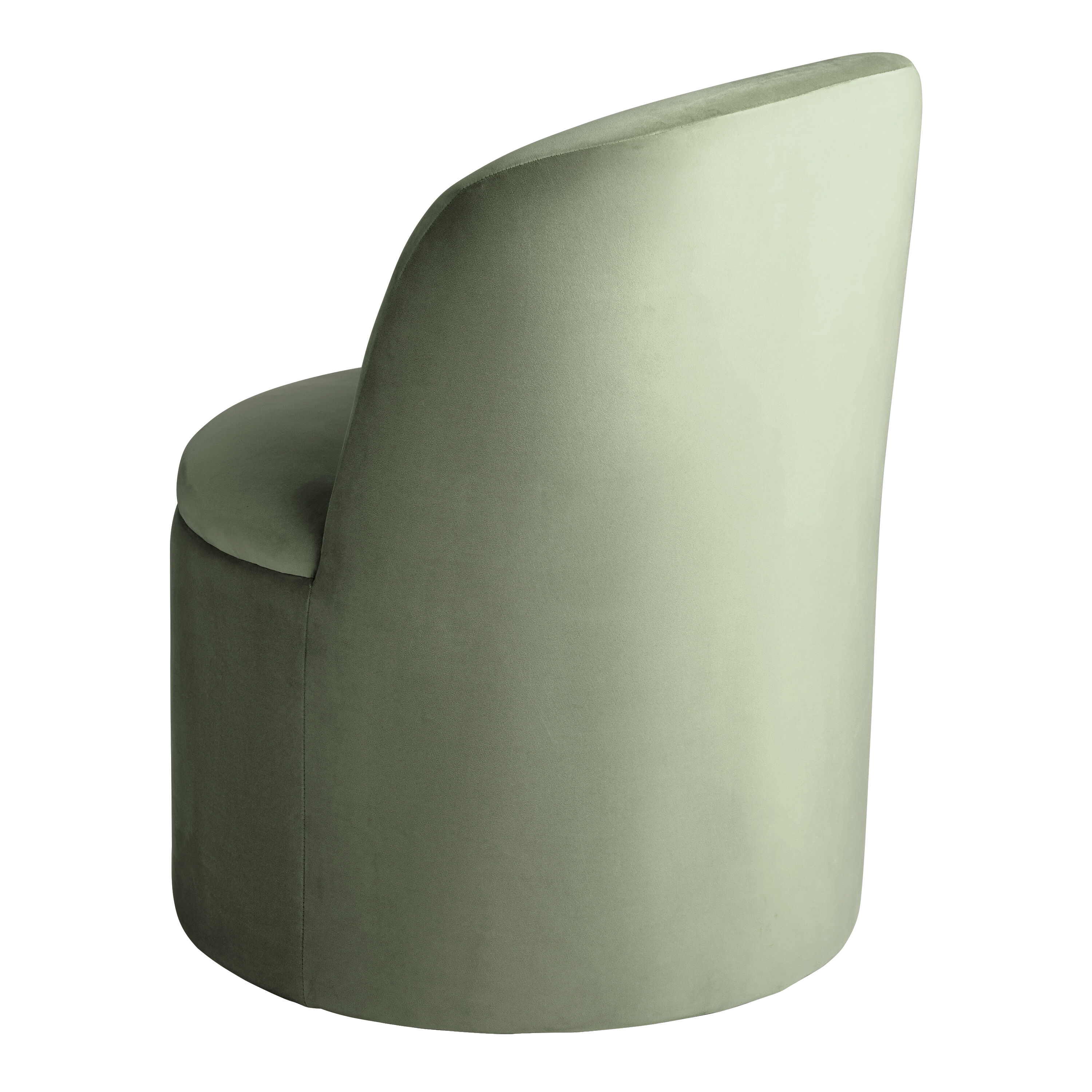 Mirah Round Upholstered Swivel Dining Chair image number 2