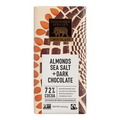 Endangered Species Salted Almond Dark Chocolate Bar
