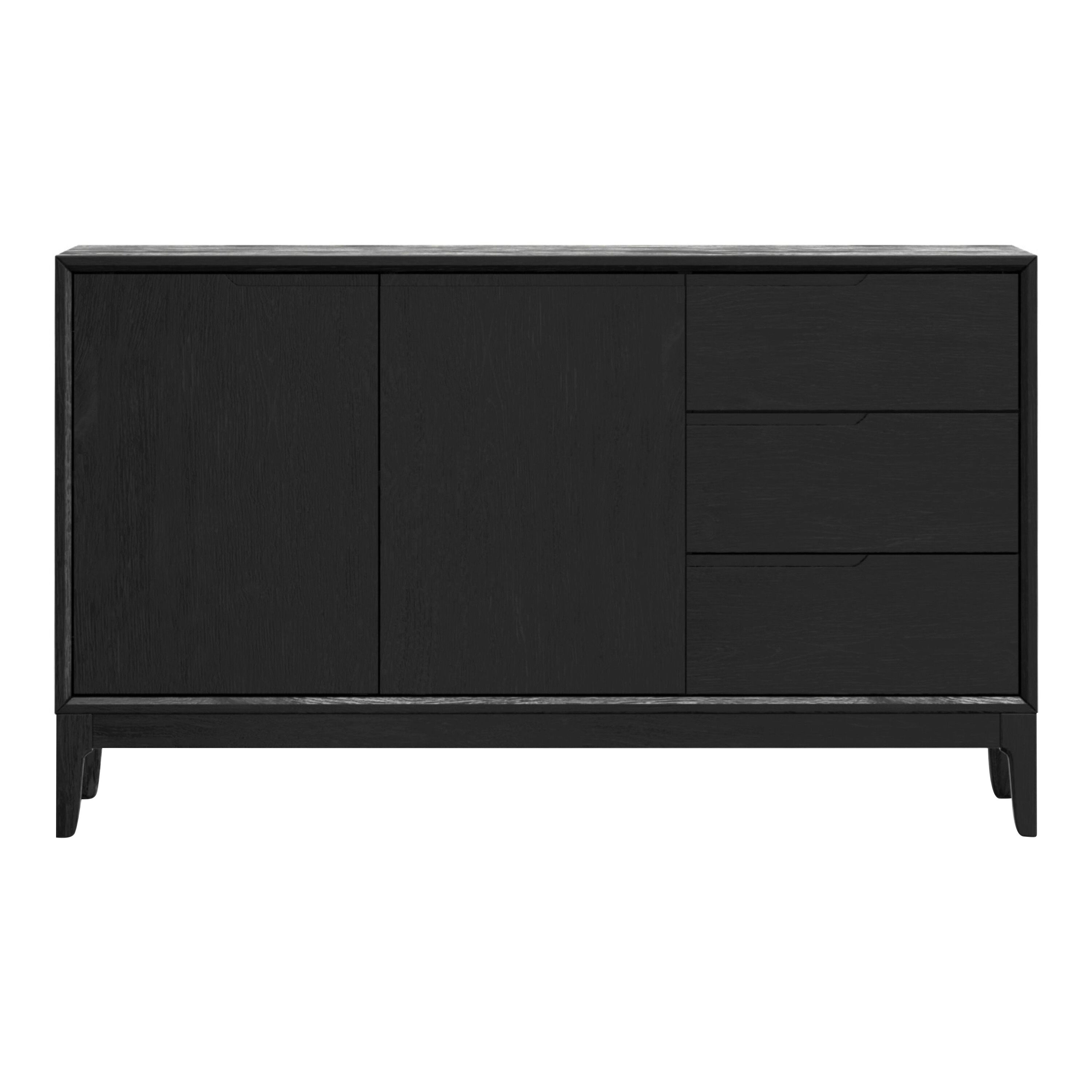 Black shop wood buffet