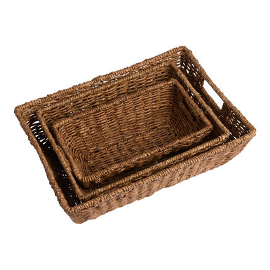 Devi Brown Seagrass Rounded Utility Basket Devi Brown Seagrass Rounded Utility Basket
