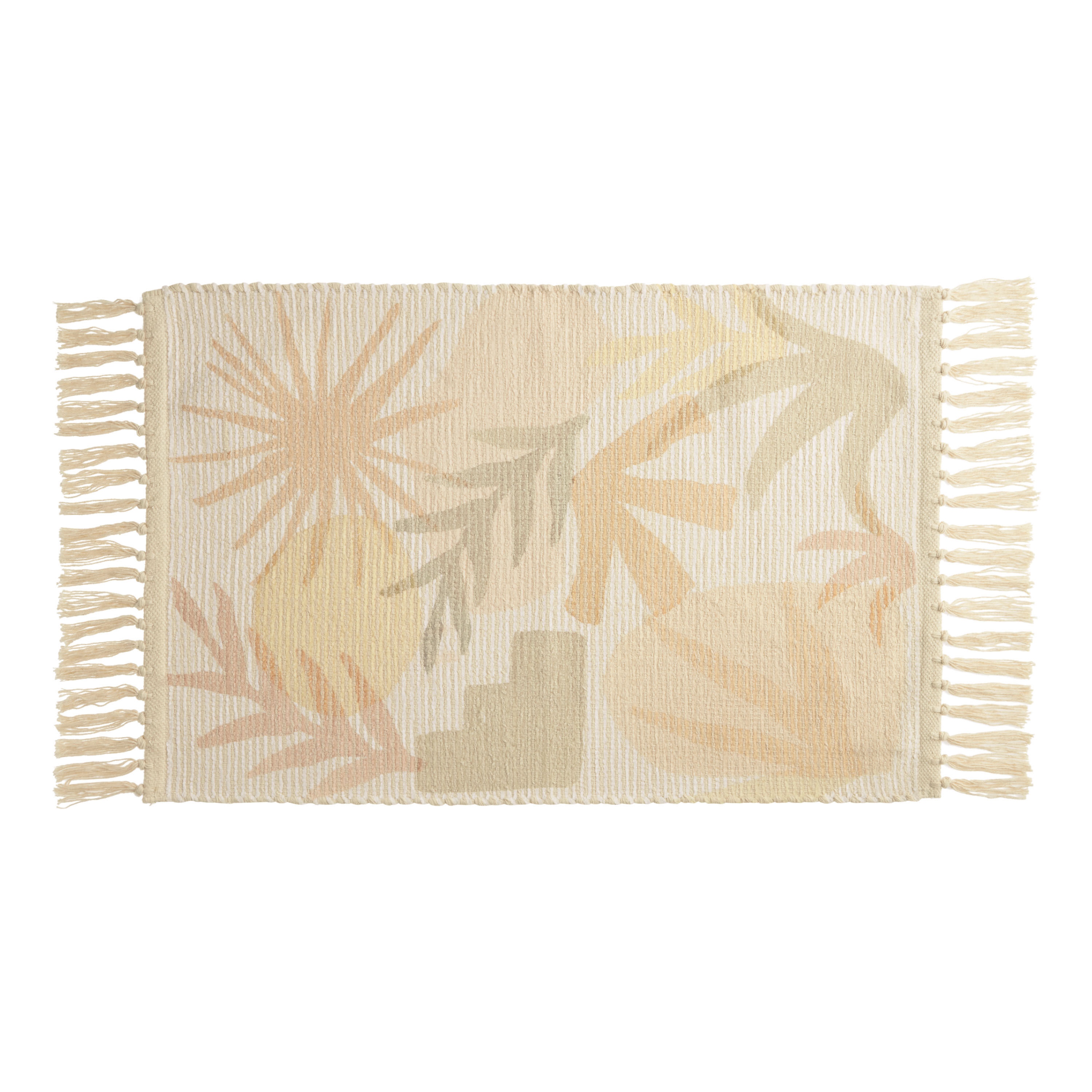 Indio Multicolor Abstract Desert Flatwoven Bath Mat image number 0