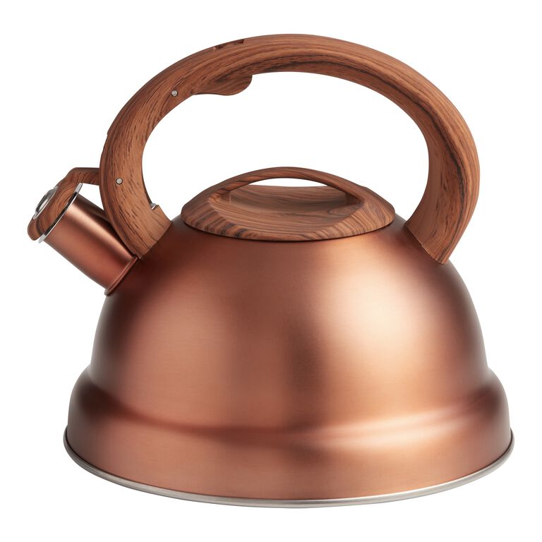 Copper Color Whistling Tea Kettle by Home Marketplace - Walter Drake