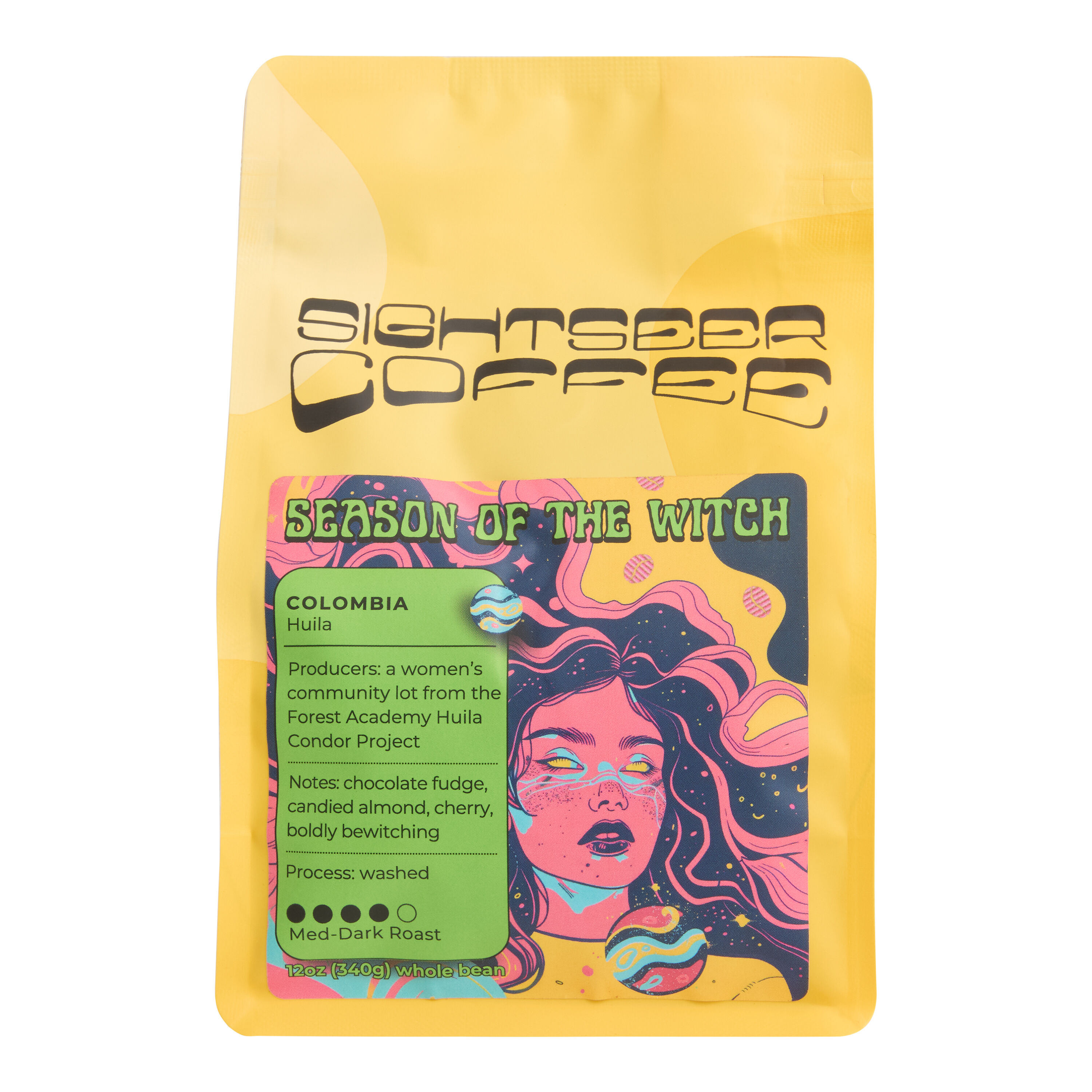 Sightseer Season of the Witch Whole Bean Coffee 12 Oz.
