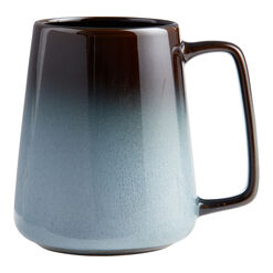 Blue And Brown Reactive Glaze Ceramic Mug