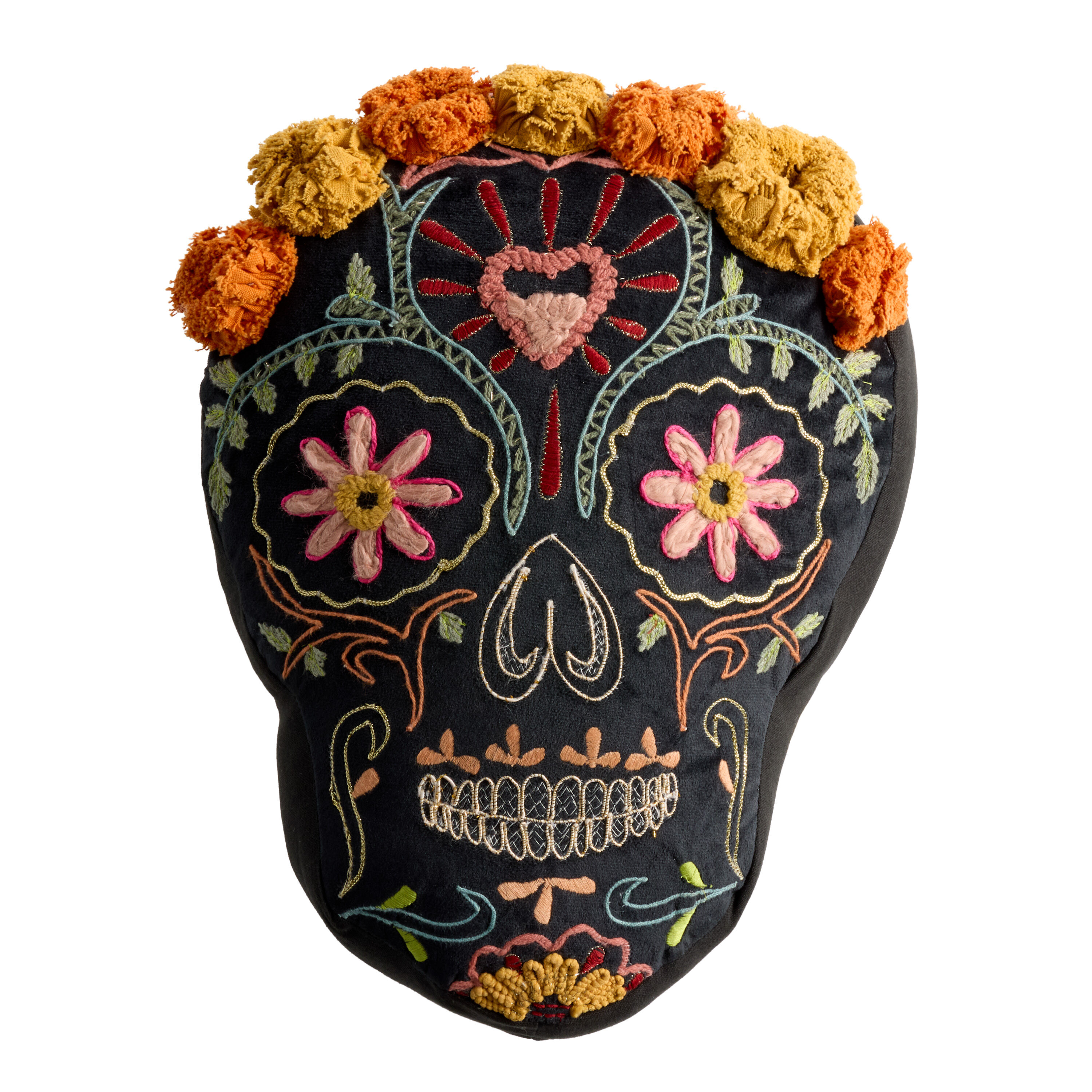 Skull shaped pillow sale