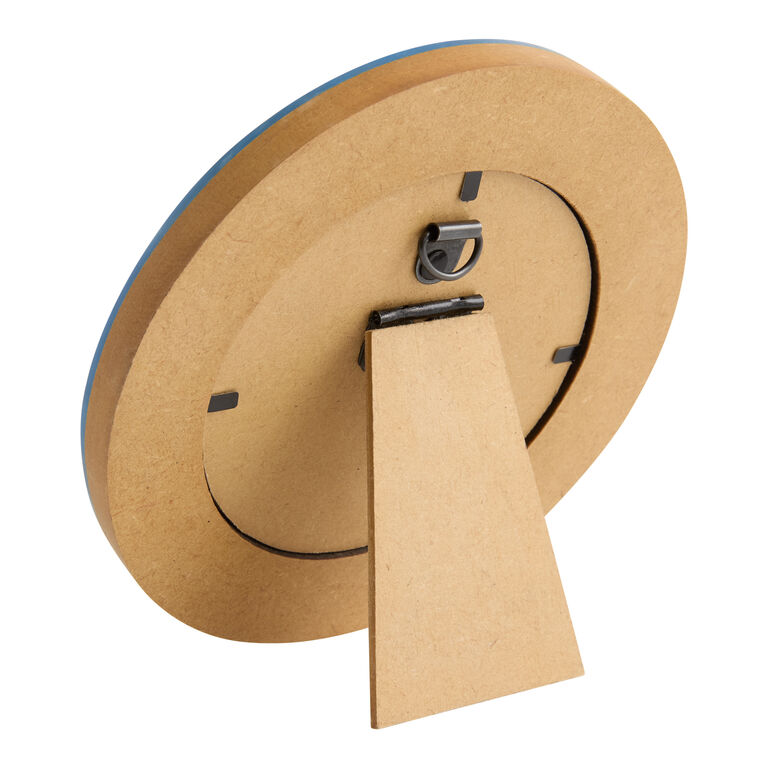 Round Blue Resin Mini Wall Mirror image number 3