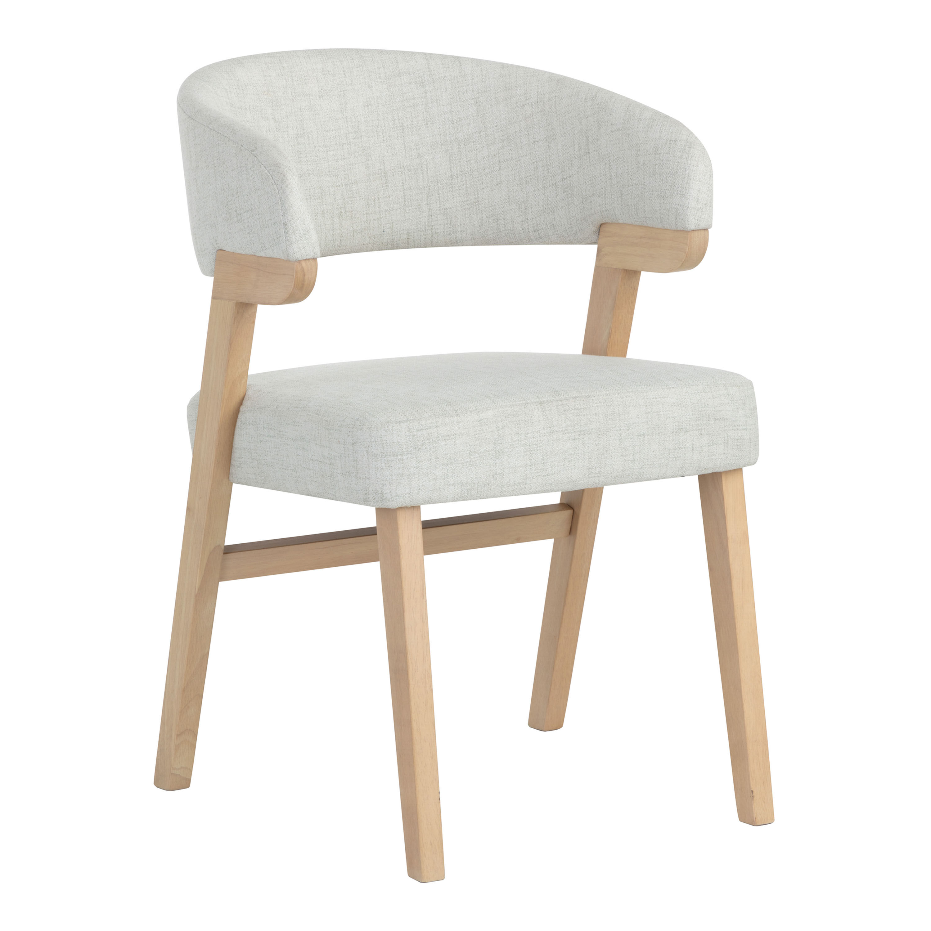 Light wood deals upholstered dining chairs