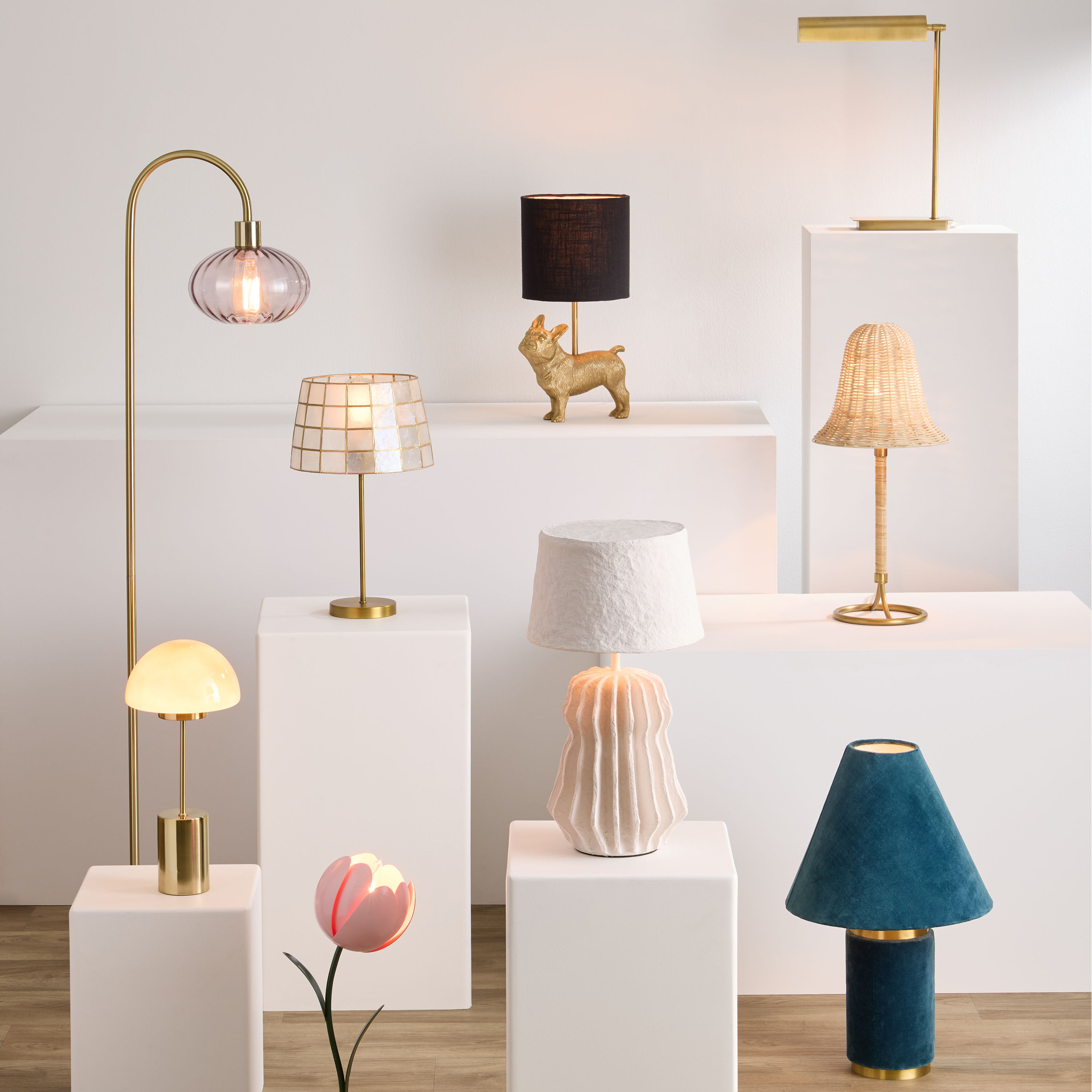 Havana Bronze Metal And Cream Rattan Arc Floor Lamp World Market
