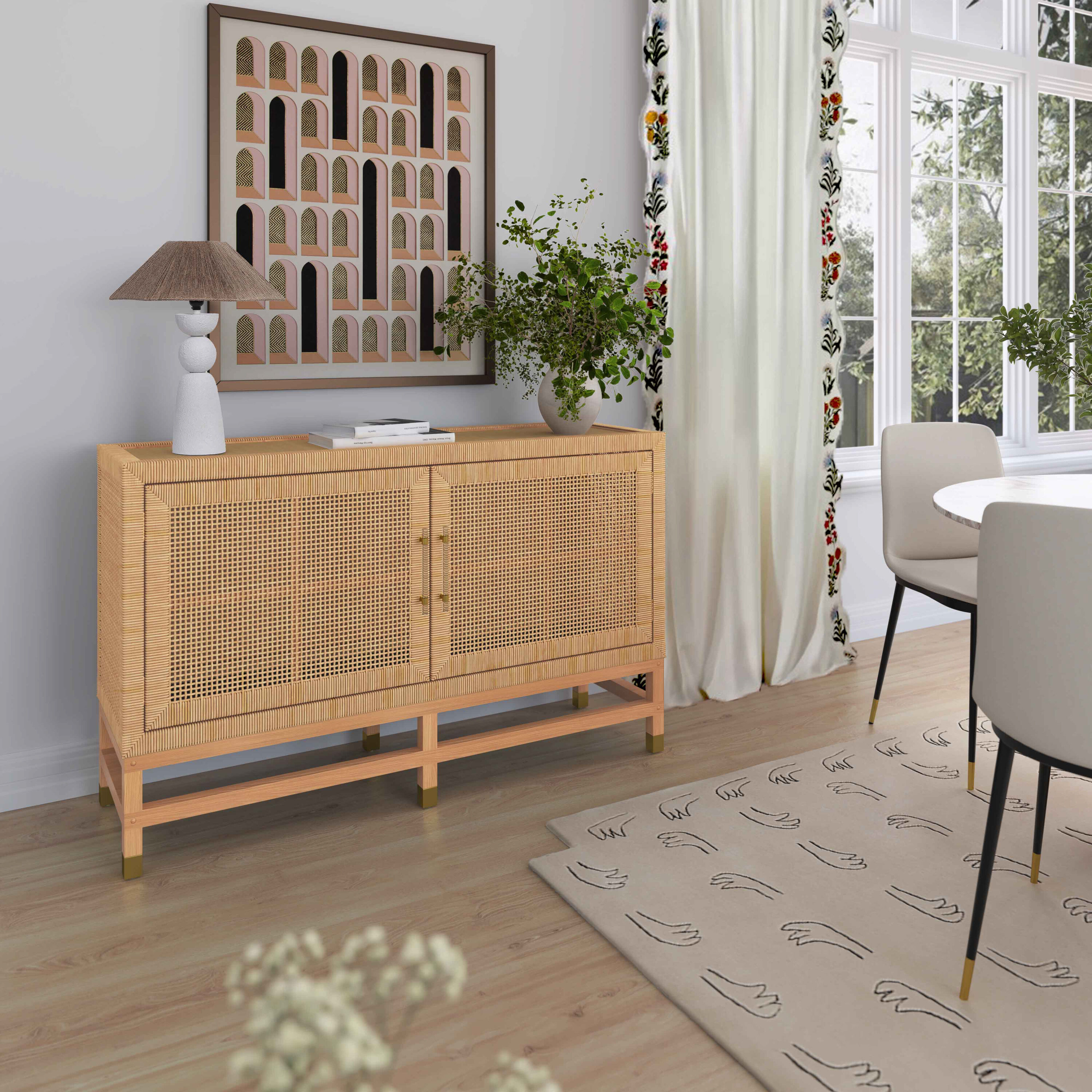 Ikea shop rattan buffet