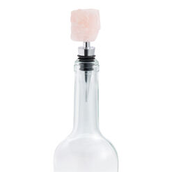 Genuine Rose Quartz Bottle Stopper