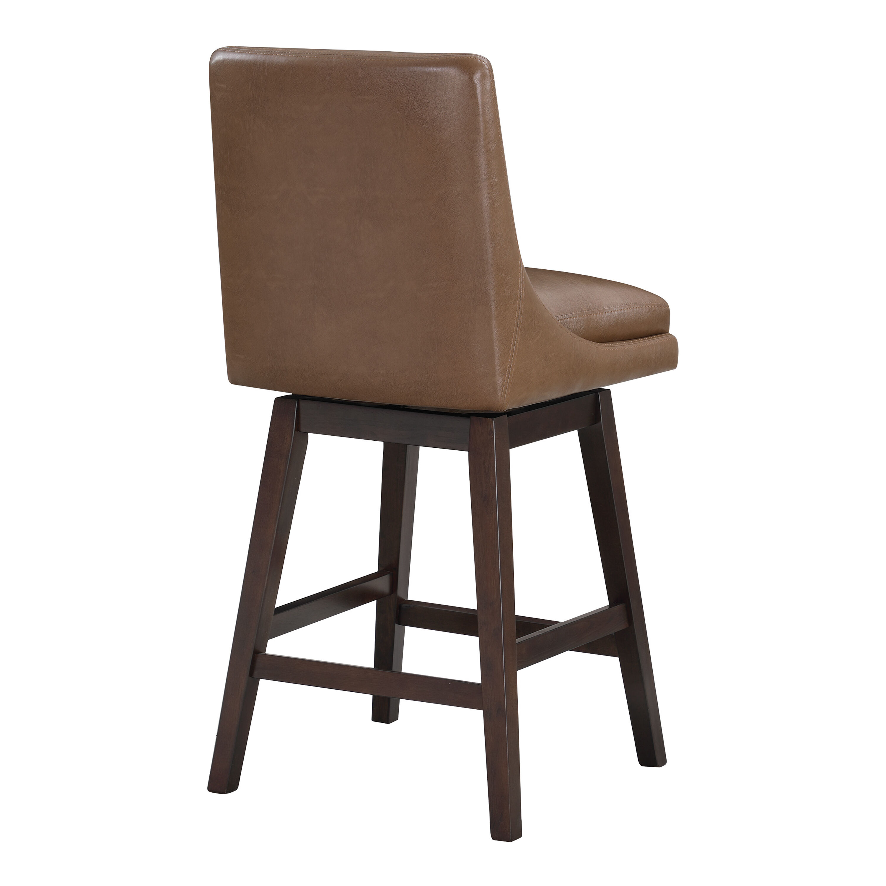 Faux leather shop swivel counter stools