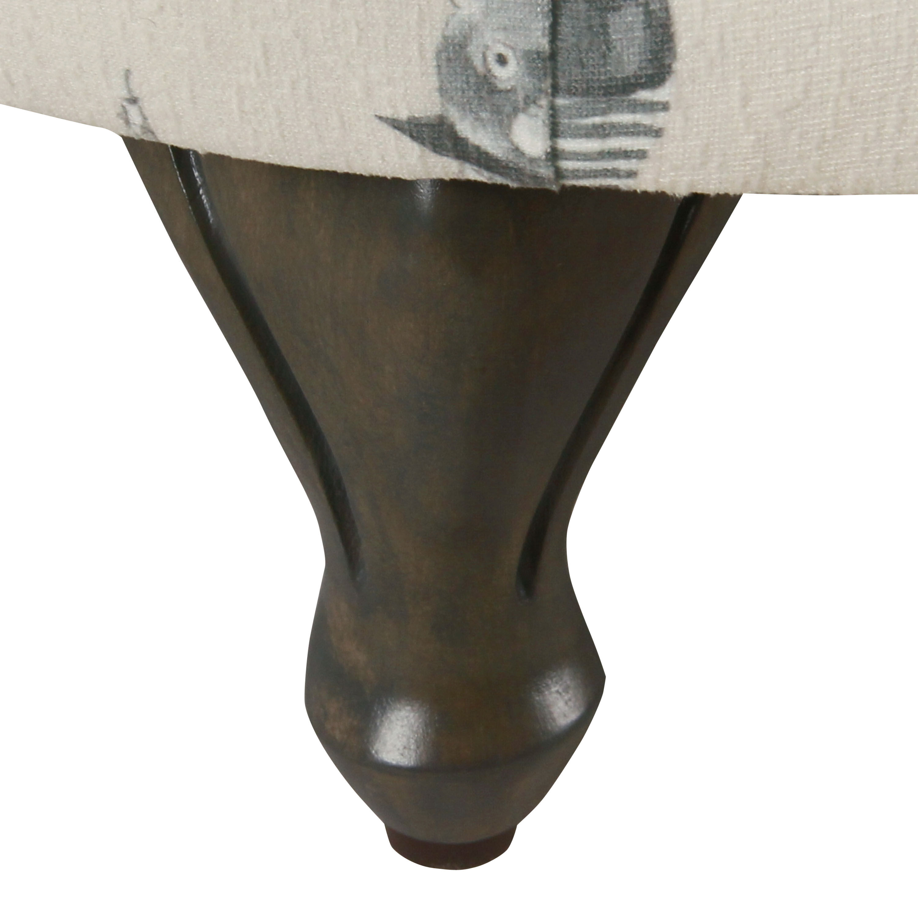 Black and Cream French Bulldog Raised Upholstered Pet Bed image number 4