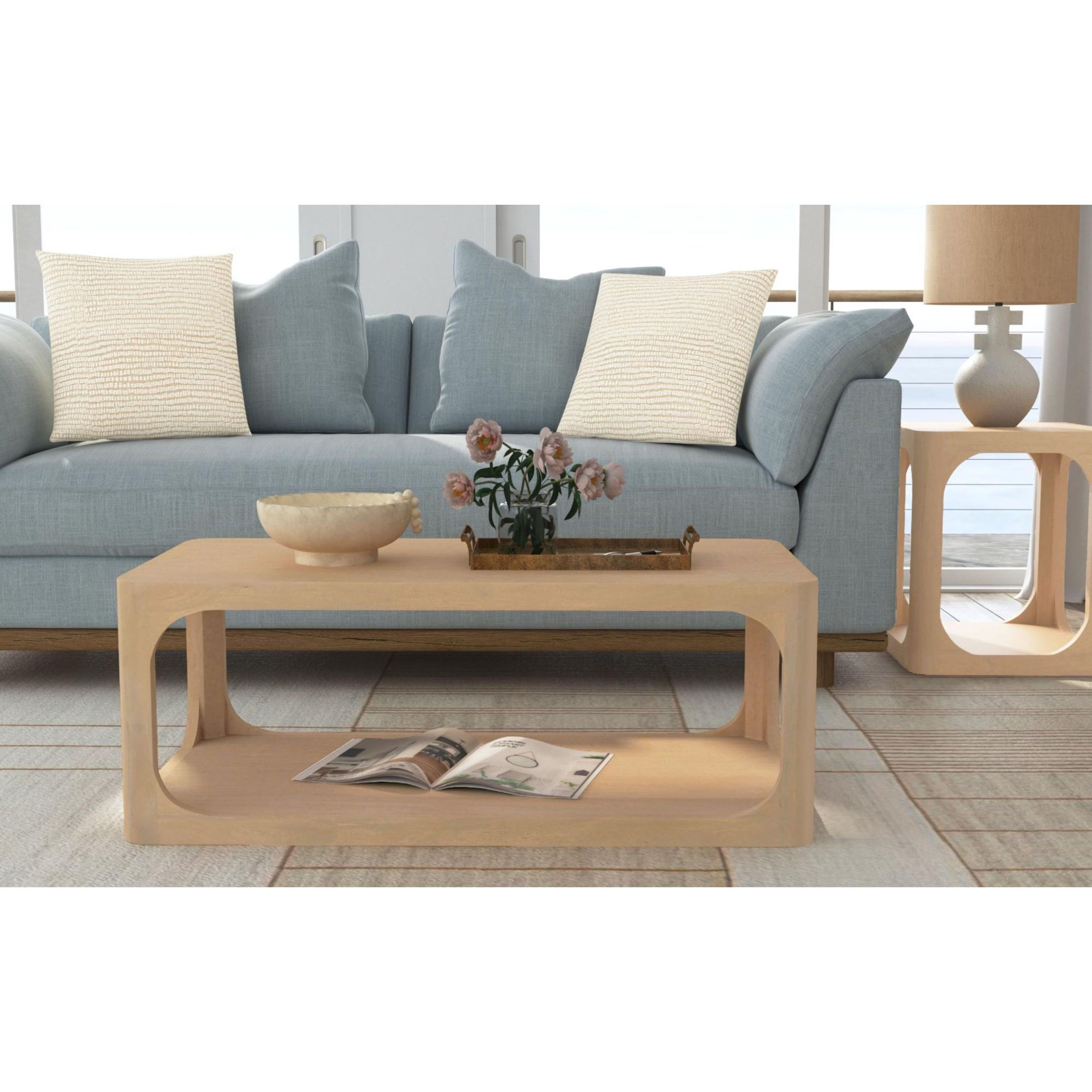 Branyon Wood Coffee Table with Shelf image number 1
