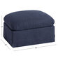 Brynn Feather Filled Swivel Chair Ottoman image number 5