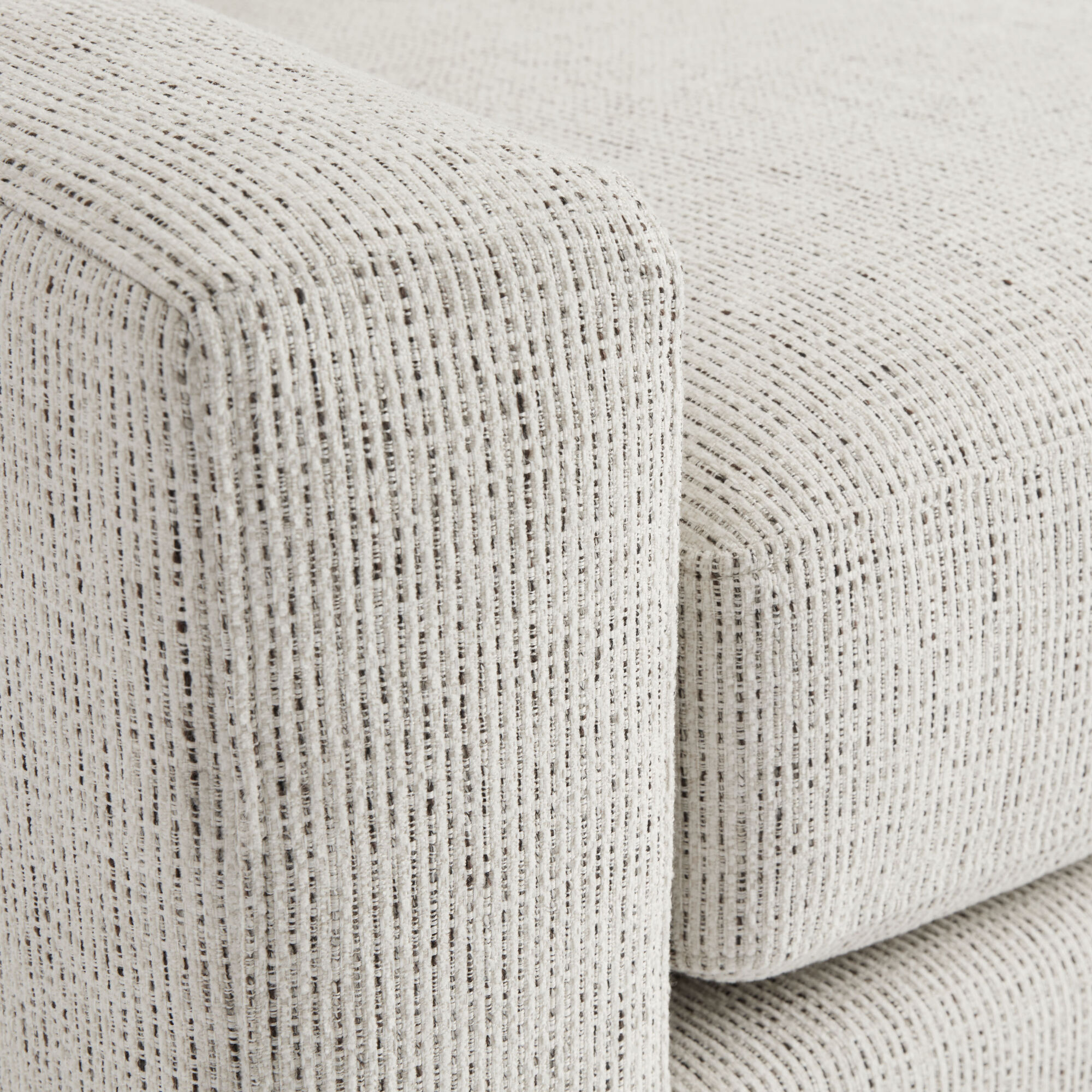 Hayes Cream Slope Arm Modular Sectional Left End Chair image number 4