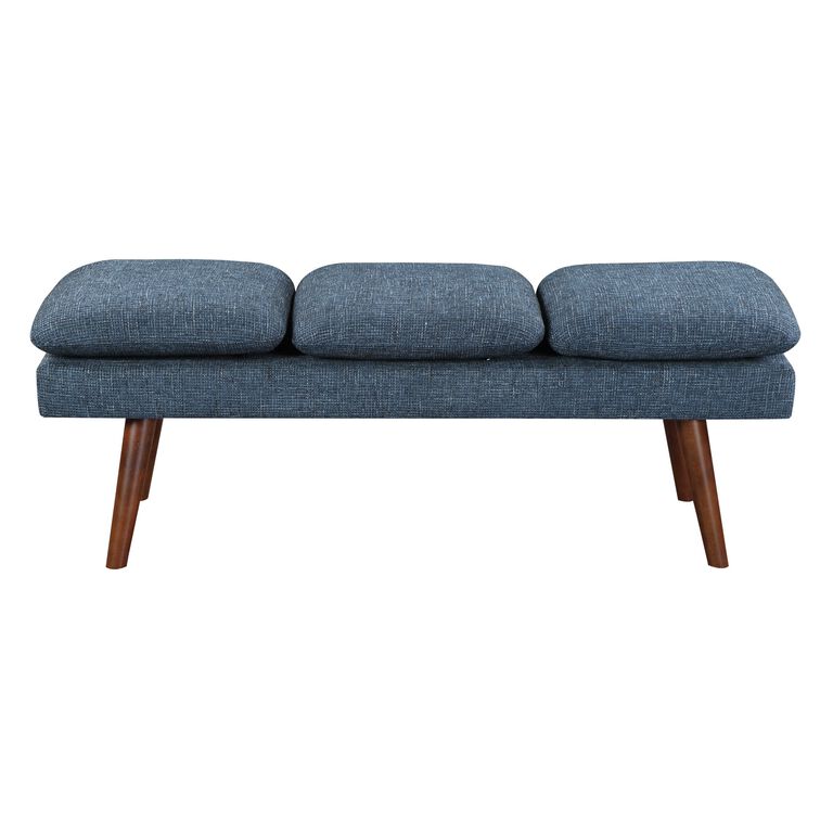 Marian Mid Century Upholstered Bench image number 2