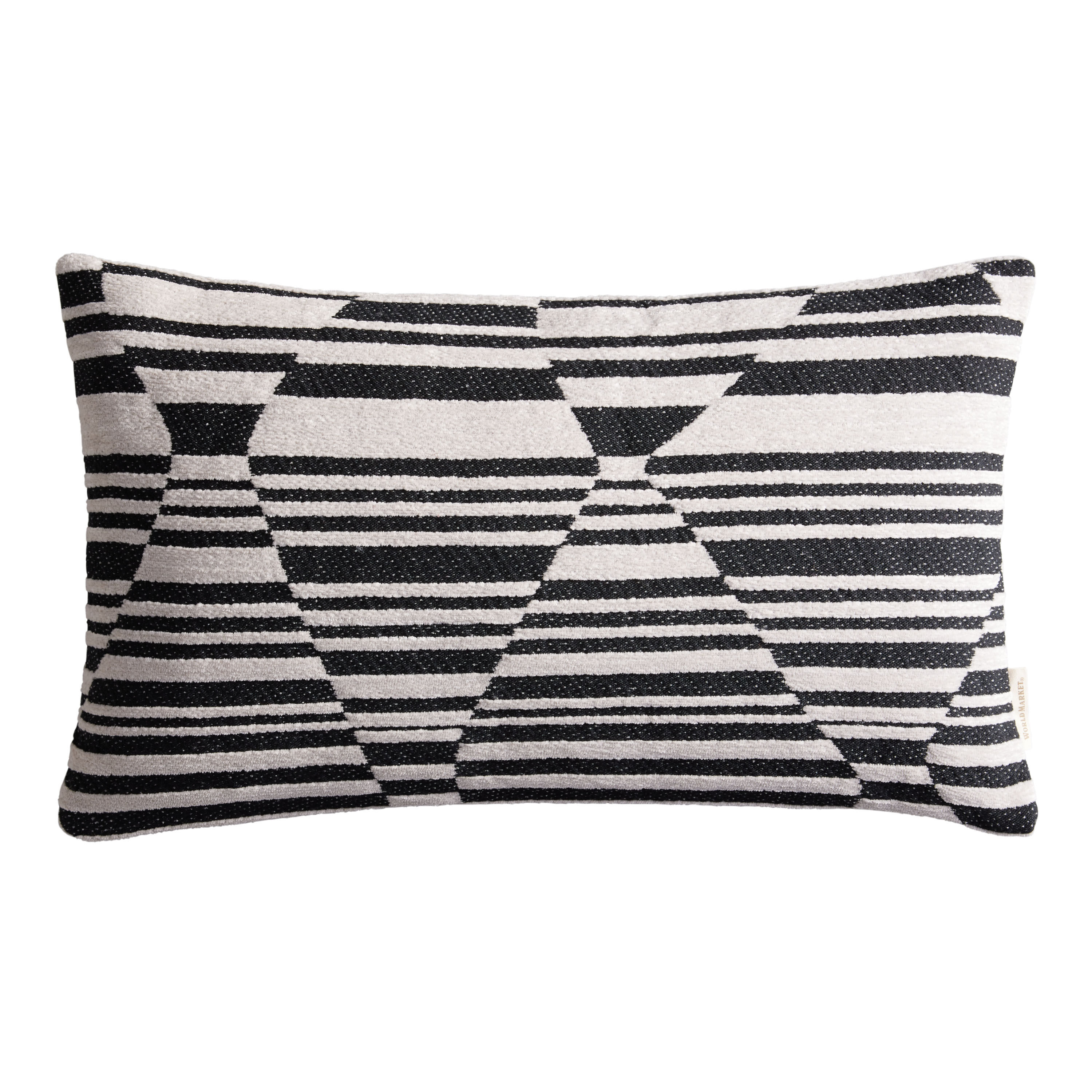 Outdoor lumbar pillows hotsell black and white