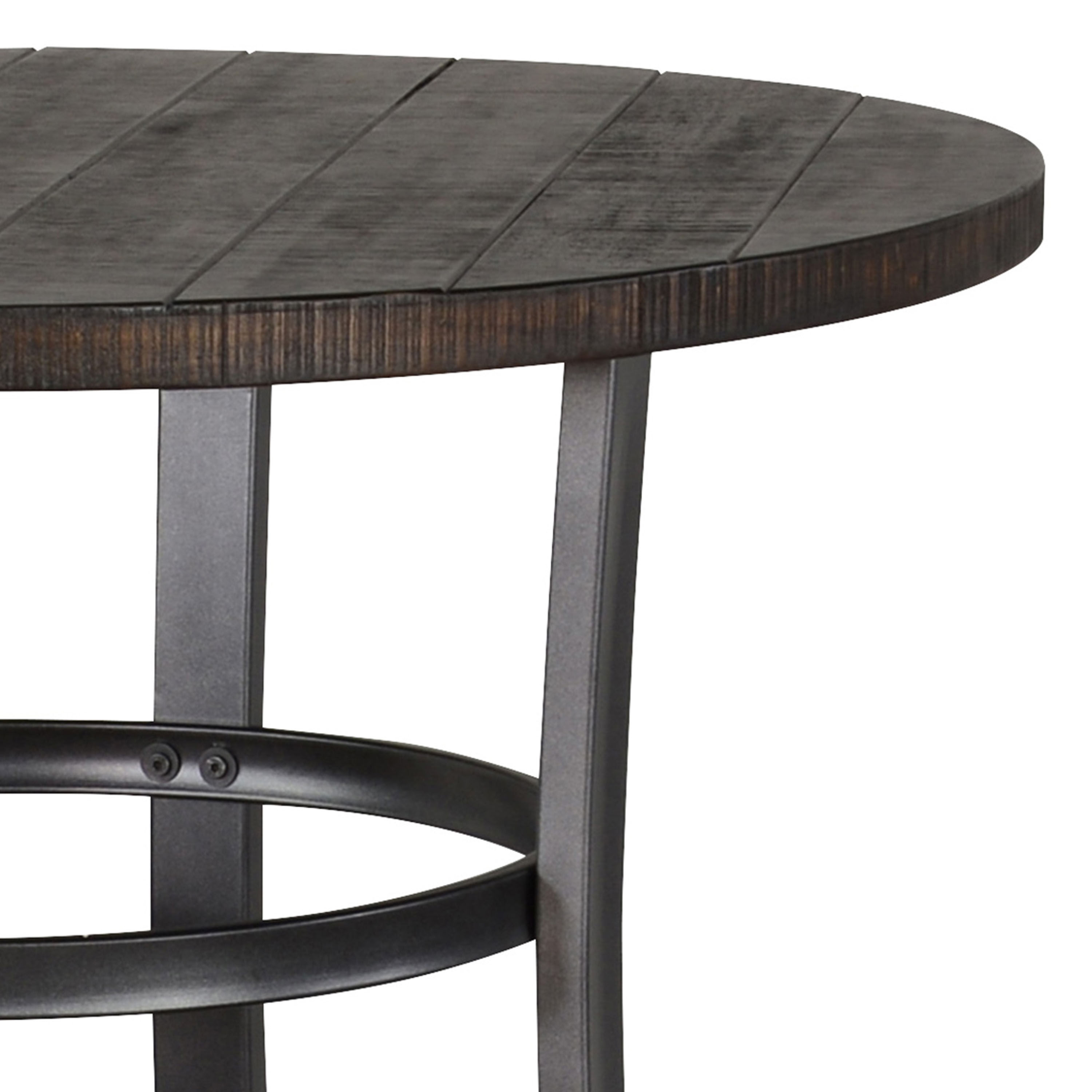 Hawes Mahogany And Metal Counter Height Dining Table
