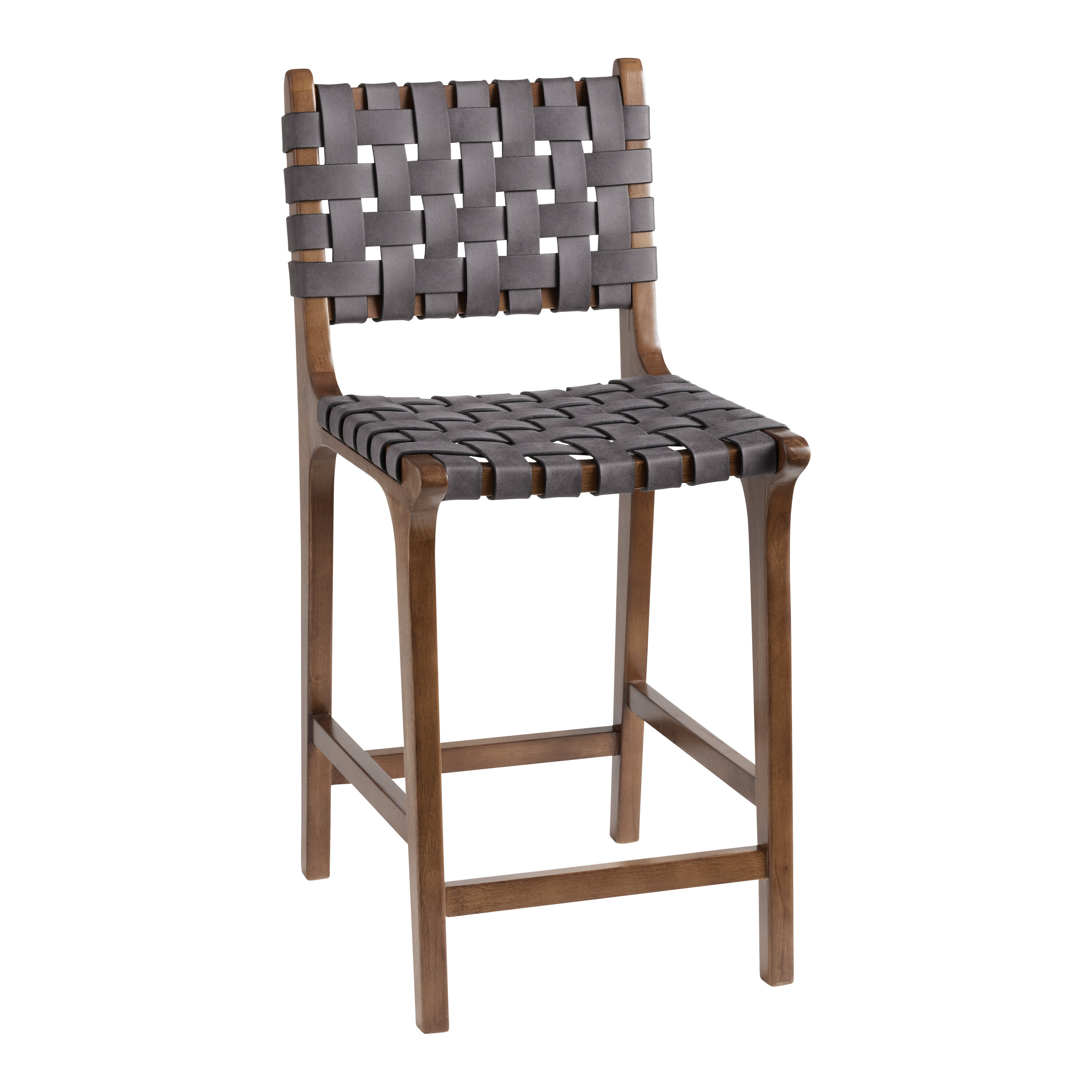 Giovana Gray Faux Suede Strap Dining Seat Collection image number 4