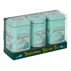 New English Teas Mini Vintage Loose Leaf Tea Tins 3 Pack