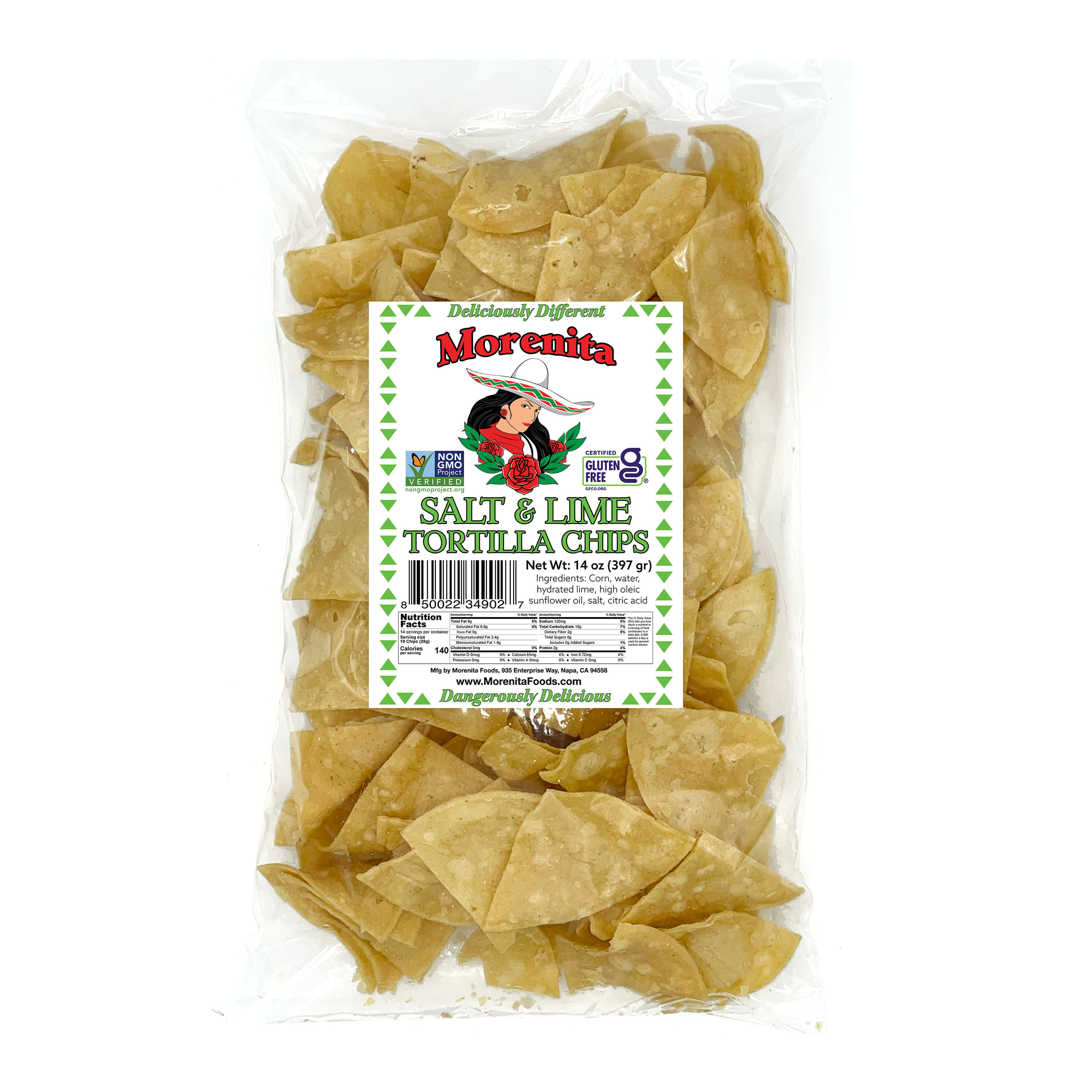 Morenita Salt and Lime Tortilla Chips image number 0