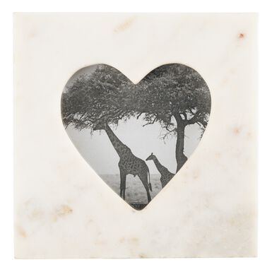 Square White Marble Heart Picture Frame Square White Marble Heart Picture Frame