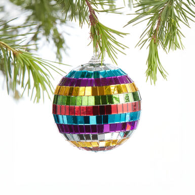 Rainbow Mirrored Disco Ball Ornaments Set of 3 Rainbow Mirrored Disco Ball Ornaments Set of 3