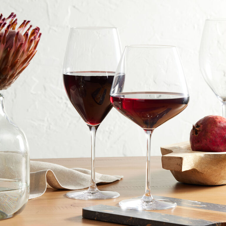 Italian Collection 15 Oz 'Nicol' Water or Wine Goblet Multi Color Stem  Glasses