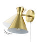 Victoire Metal Double Cone Wall Sconce image number 4