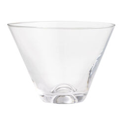 Fritz Crystal Stemless Martini Glass